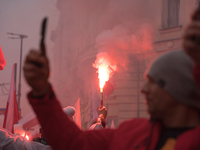 An Independence March is organized by the extreme right on the 106th anniversary of regaining independence in Warsaw, Poland, on November 11...