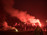 An Independence March is organized by the extreme right on the 106th anniversary of regaining independence in Warsaw, Poland, on November 11...