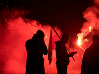 An Independence March is organized by the extreme right on the 106th anniversary of regaining independence in Warsaw, Poland, on November 11...