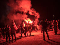 An Independence March is organized by the extreme right on the 106th anniversary of regaining independence in Warsaw, Poland, on November 11...