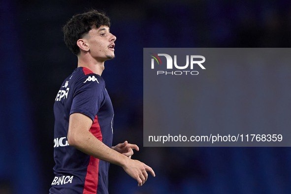 Charlie Patino of RC Deportivo de La Coruna looks on during the warm-up prior to the LaLiga Hypermotion match between RC Deportivo de La Cor...