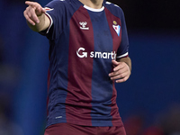 Xeber Alkain of SD Eibar reacts during the LaLiga Hypermotion match between RC Deportivo de La Coruna and SD Eibar at Abanca Riazor Stadium...