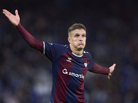 Jose Corpas of SD Eibar reacts during the LaLiga Hypermotion match between RC Deportivo de La Coruna and SD Eibar at Abanca Riazor Stadium i...