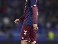 Jorge Pascual of SD Eibar looks on during the LaLiga Hypermotion match between RC Deportivo de La Coruna and SD Eibar at Abanca Riazor Stadi...