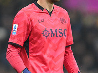 Alex Meret of SSC Napoli participates in the Italian Serie A football match between Inter FC and SSC Napoli in Milan, Italy, on November 10,...