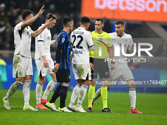 Referee Maurizio Mariani is seen during the Italian Serie A football match between Inter FC and SSC Napoli at Giuseppe Meazza San Siro Stadi...