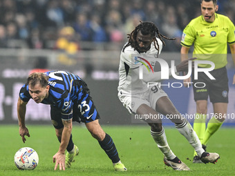 Nicolo Barella of Inter FC participates in the Italian Serie A football match between Inter FC and SSC Napoli in Milan, Italy, on November 1...