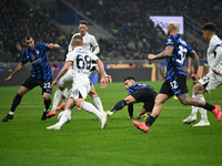 Lautaro Martinez of Inter FC participates in the Italian Serie A football match between Inter FC and SSC Napoli in Milan, Italy, on November...