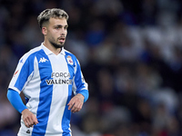 David Mella of RC Deportivo de La Coruna looks on during the LaLiga Hypermotion match between RC Deportivo de La Coruna and SD Eibar at Aban...