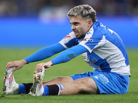 David Mella of RC Deportivo de La Coruna reacts during the LaLiga Hypermotion match between RC Deportivo de La Coruna and SD Eibar at Abanca...