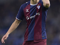 Kento Hashimoto of SD Eibar reacts during the LaLiga Hypermotion match between RC Deportivo de La Coruna and SD Eibar at Abanca Riazor Stadi...