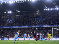 Mario Soriano of RC Deportivo de La Coruna is in action during the LaLiga Hypermotion match between RC Deportivo de La Coruna and SD Eibar a...