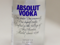 Absolut bottle is seen in this illustration photo taken in Berlin, Germany on November 11, 2024. (