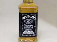 Jack Daniel's bottle is seen in this illustration photo taken in Berlin, Germany on November 11, 2024. (