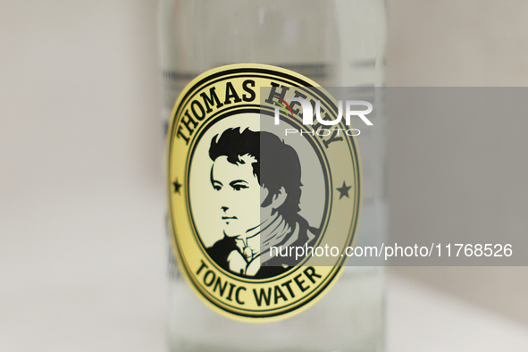 Thomas Henry bottle is seen in this illustration photo taken in Berlin, Germany on November 11, 2024. 