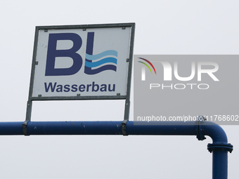 BL Wasserbau logo is seen in Berlin, Germany on November 10, 2024. (