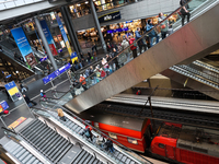 Inside view of the Berlin Hauptbahnhof in Berlin, Germany on November 10, 2024. (