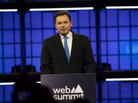 Luis Montenegro, Prime Minister, Government of Portugal, on Centre Stage, during the opening night of Web Summit 2024 at the MEO Arena in Li...