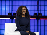 Etosha Cave, Co-founder & Chief Science Officer, Twelve; on Centre Stage during the opening night of Web Summit 2024 at the MEO Arena in Lis...