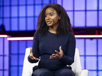 Etosha Cave, Co-founder & Chief Science Officer, Twelve; on Centre Stage during the opening night of Web Summit 2024 at the MEO Arena in Lis...