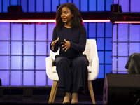 Etosha Cave, Co-founder & Chief Science Officer, Twelve; on Centre Stage during the opening night of Web Summit 2024 at the MEO Arena in Lis...