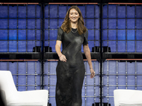 Amy Nordrum, Executive Editor, MIT Technology Review; on Centre Stage during the opening night of Web Summit 2024 at the MEO Arena in Lisbon...