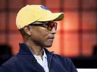 Pharrell Williams, Artist and Entrepreneur, on Centre Stage during the opening night of Web Summit 2024 at the MEO Arena in Lisbon, Portugal...