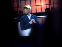 Pharrell Williams, Artist and Entrepreneur, on Centre Stage during the opening night of Web Summit 2024 at the MEO Arena in Lisbon, Portugal...