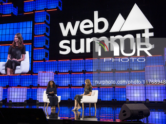 On November 11, 2024, in Lisbon, Portugal, the opening night of Web Summit 2024 takes place at Altice Arena, featuring the Co-Founder and Ch...