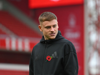 Harvey Barnes of Newcastle United participates in the Premier League match between Nottingham Forest and Newcastle United at the City Ground...