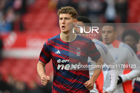 Ryan Yates of Nottingham Forest participates in the Premier League match between Nottingham Forest and Newcastle United at the City Ground i...