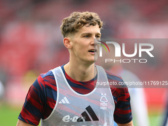 Ryan Yates of Nottingham Forest participates in the Premier League match between Nottingham Forest and Newcastle United at the City Ground i...