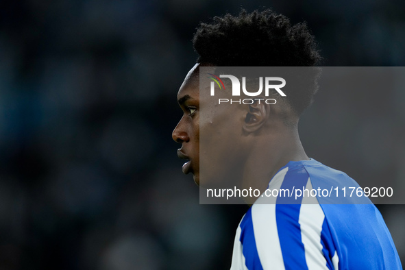 Samu Omorodion of FC Porto looks on during the UEFA Europa League 2024/25 League Phase MD4 match between SS Lazio and FC Porto at Stadio Oli...