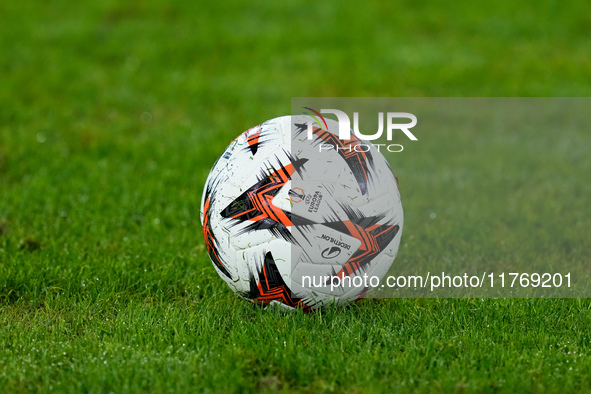 Official Decathlon UEFA Europa League match ball during the UEFA Europa League 2024/25 League Phase MD4 match between SS Lazio and FC Porto...