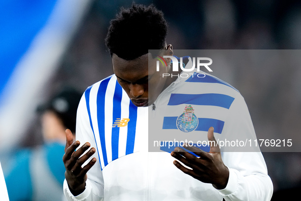 Samu Omorodion of FC Porto seems focused during the UEFA Europa League 2024/25 League Phase MD4 match between SS Lazio and FC Porto at Stadi...