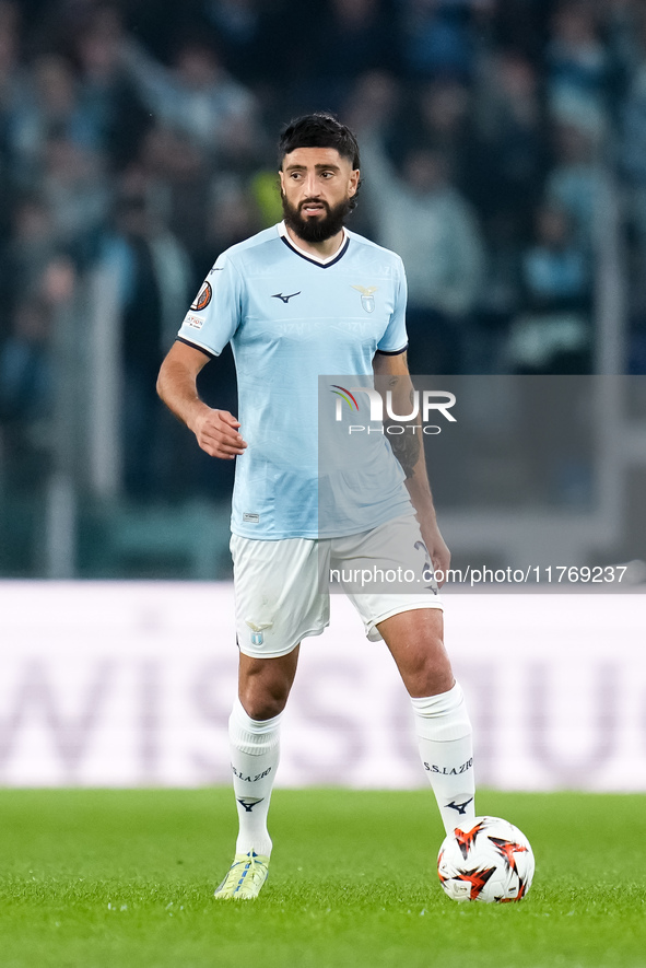 Samuel Gigot of SS Lazio during the UEFA Europa League 2024/25 League Phase MD4 match between SS Lazio and FC Porto at Stadio Olimpico on No...