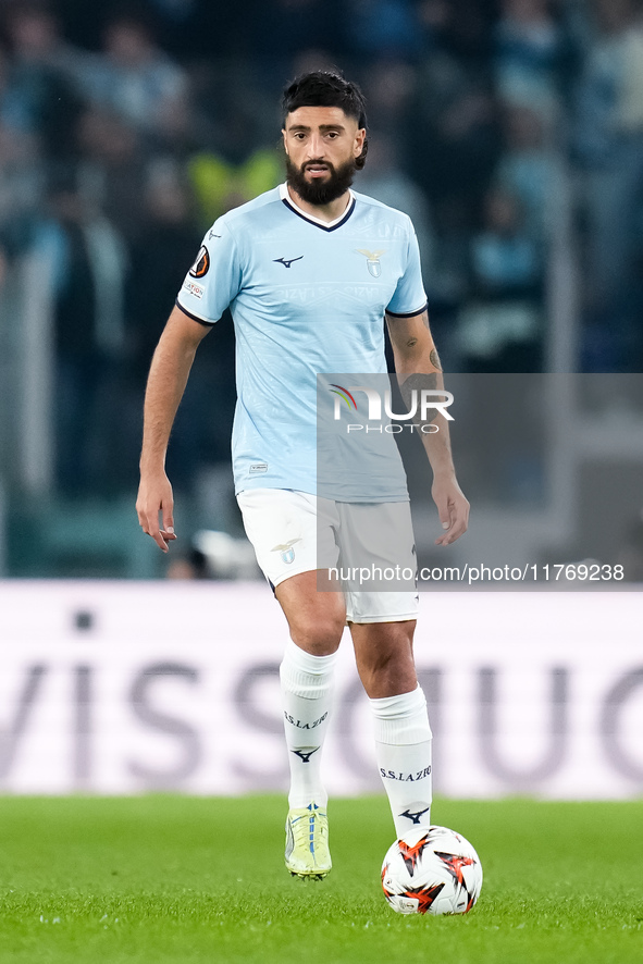 Samuel Gigot of SS Lazio during the UEFA Europa League 2024/25 League Phase MD4 match between SS Lazio and FC Porto at Stadio Olimpico on No...