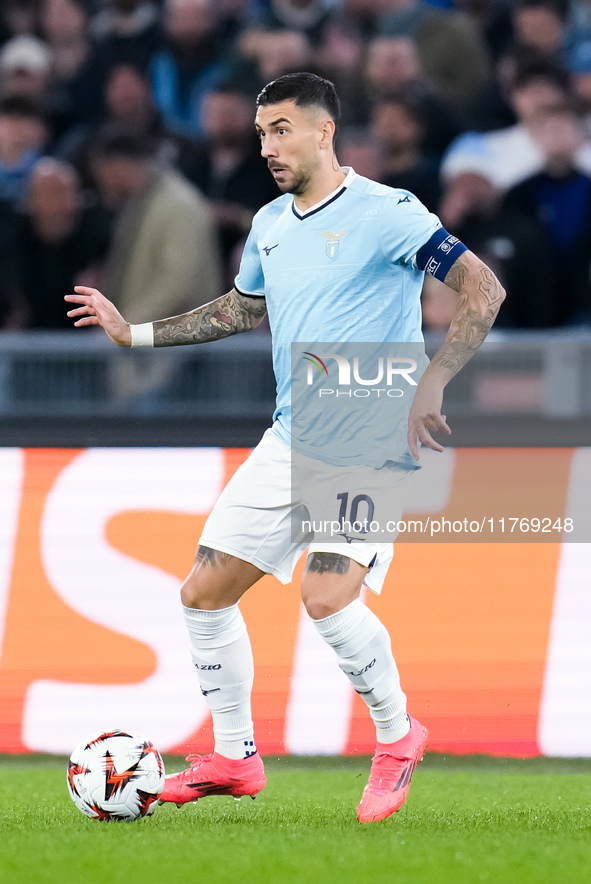 Mattia Zaccagni of SS Lazio during the UEFA Europa League 2024/25 League Phase MD4 match between SS Lazio and FC Porto at Stadio Olimpico on...