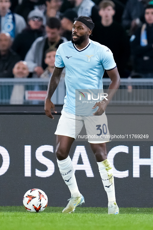 Nuno Tavares of SS Lazio during the UEFA Europa League 2024/25 League Phase MD4 match between SS Lazio and FC Porto at Stadio Olimpico on No...