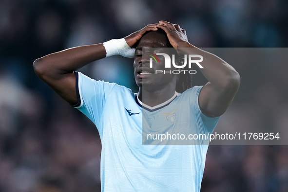 Loum Tchaouna of SS Lazio looks dejected during the UEFA Europa League 2024/25 League Phase MD4 match between SS Lazio and FC Porto at Stadi...