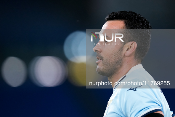 Pedro of SS Lazio looks on during the UEFA Europa League 2024/25 League Phase MD4 match between SS Lazio and FC Porto at Stadio Olimpico on...