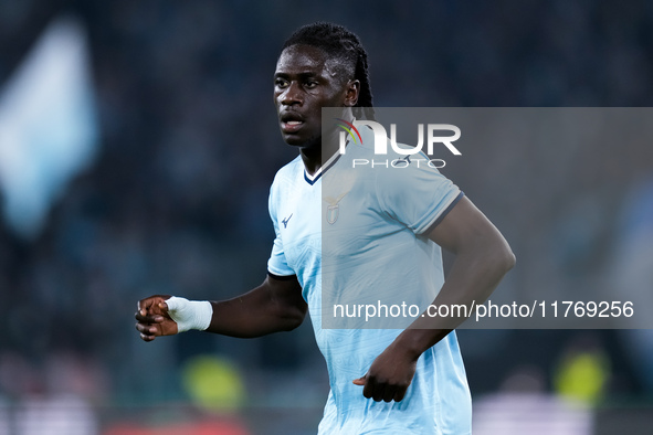 Loum Tchaouna of SS Lazio during the UEFA Europa League 2024/25 League Phase MD4 match between SS Lazio and FC Porto at Stadio Olimpico on N...