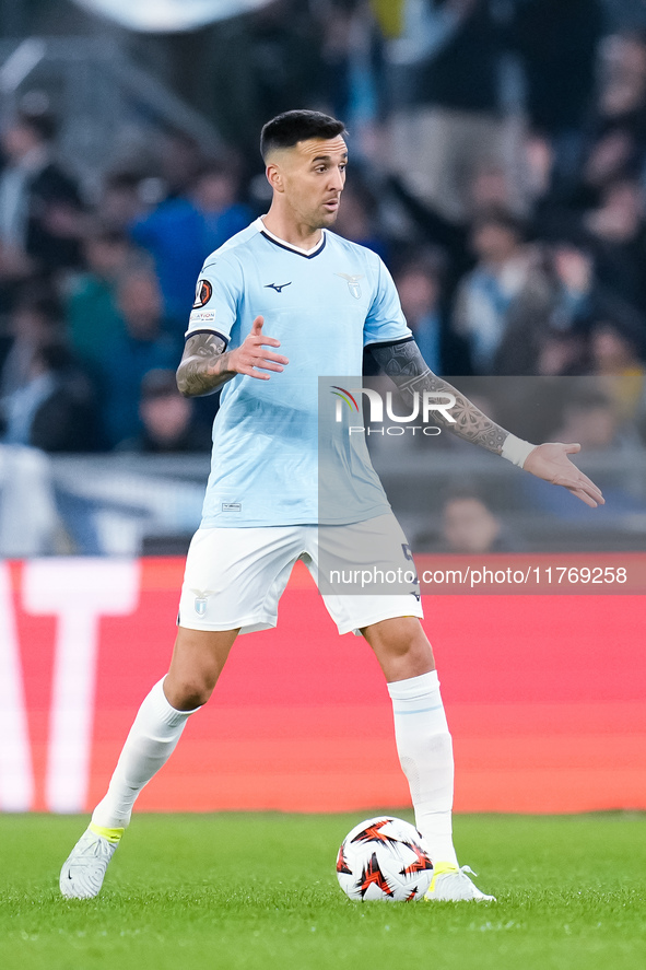 Matias Vecino of SS Lazio during the UEFA Europa League 2024/25 League Phase MD4 match between SS Lazio and FC Porto at Stadio Olimpico on N...