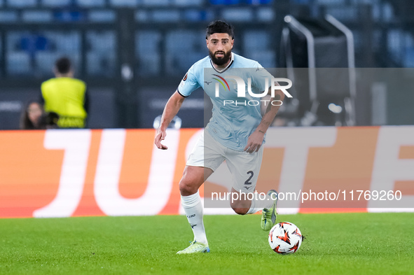 Samuel Gigot of SS Lazio during the UEFA Europa League 2024/25 League Phase MD4 match between SS Lazio and FC Porto at Stadio Olimpico on No...