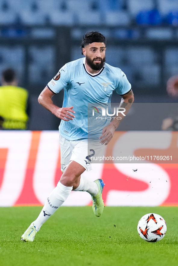 Samuel Gigot of SS Lazio during the UEFA Europa League 2024/25 League Phase MD4 match between SS Lazio and FC Porto at Stadio Olimpico on No...