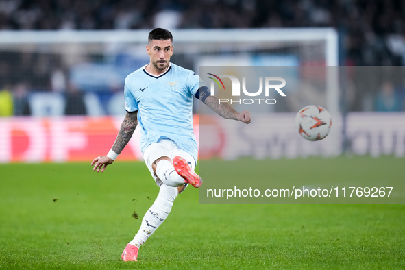 Mattia Zaccagni of SS Lazio during the UEFA Europa League 2024/25 League Phase MD4 match between SS Lazio and FC Porto at Stadio Olimpico on...