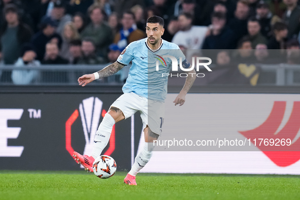 Mattia Zaccagni of SS Lazio during the UEFA Europa League 2024/25 League Phase MD4 match between SS Lazio and FC Porto at Stadio Olimpico on...