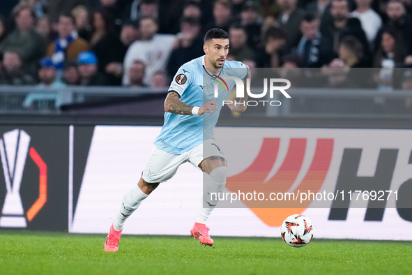 Mattia Zaccagni of SS Lazio during the UEFA Europa League 2024/25 League Phase MD4 match between SS Lazio and FC Porto at Stadio Olimpico on...