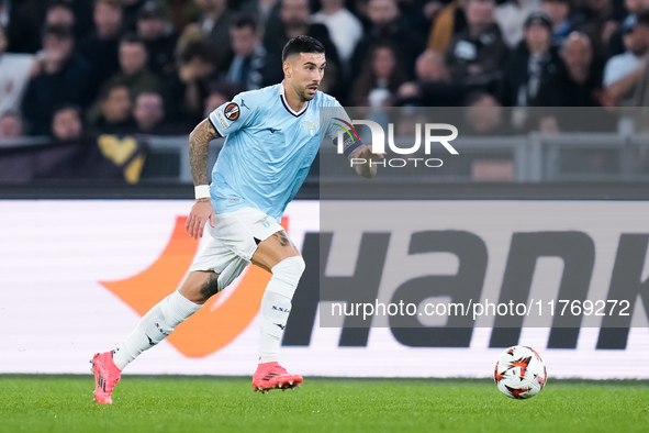 Mattia Zaccagni of SS Lazio during the UEFA Europa League 2024/25 League Phase MD4 match between SS Lazio and FC Porto at Stadio Olimpico on...