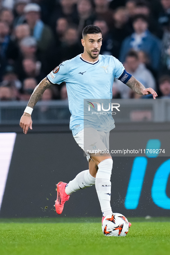 Mattia Zaccagni of SS Lazio during the UEFA Europa League 2024/25 League Phase MD4 match between SS Lazio and FC Porto at Stadio Olimpico on...